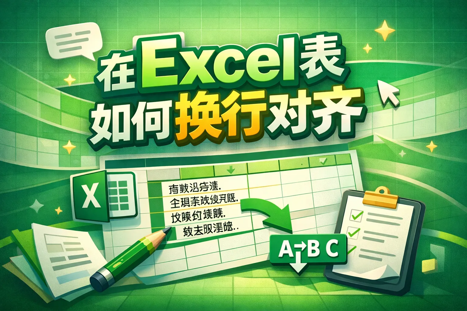在excel表如何换行对齐