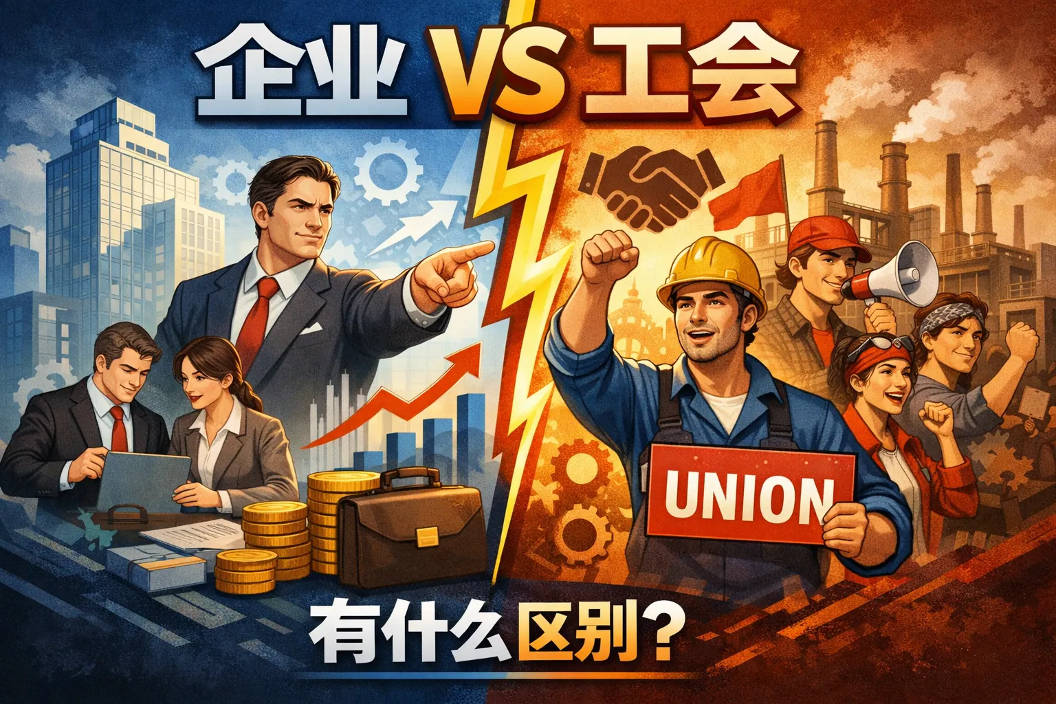 企业跟工会的区别是什么