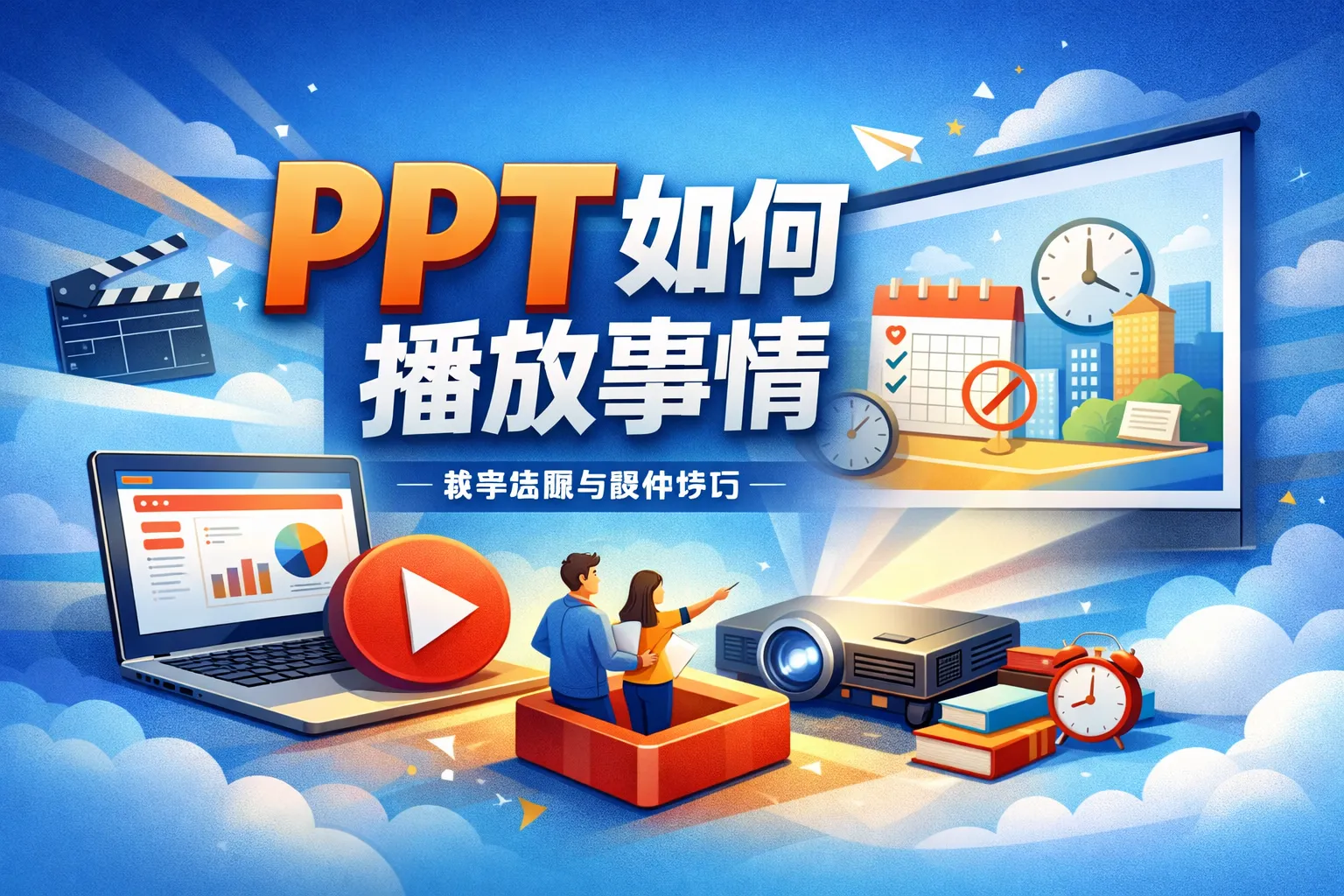 ppt如何播放事情