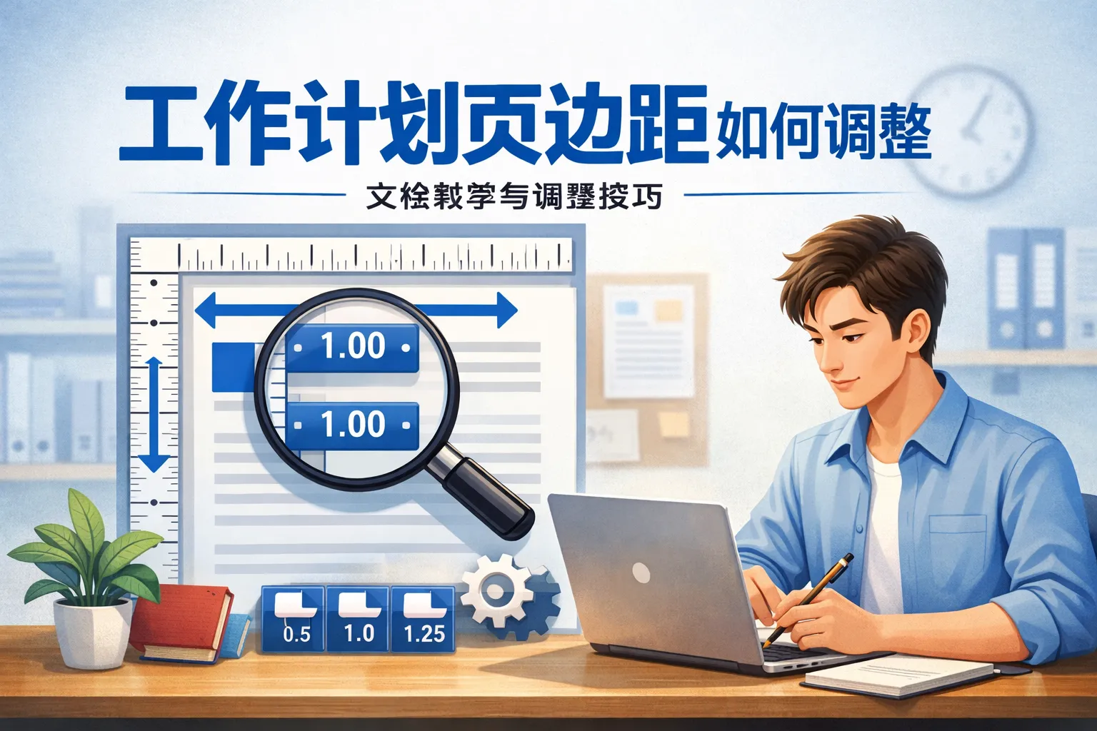 工作计划页边距如何调整