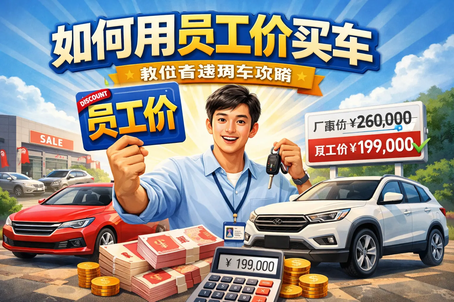 如何用员工价买车