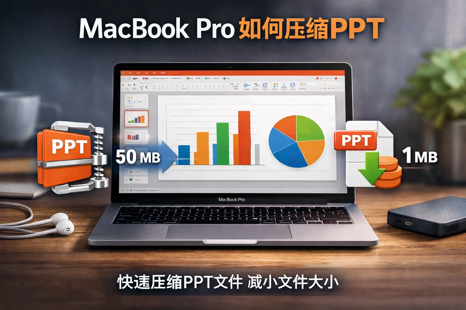 macbookpro如何压缩ppt