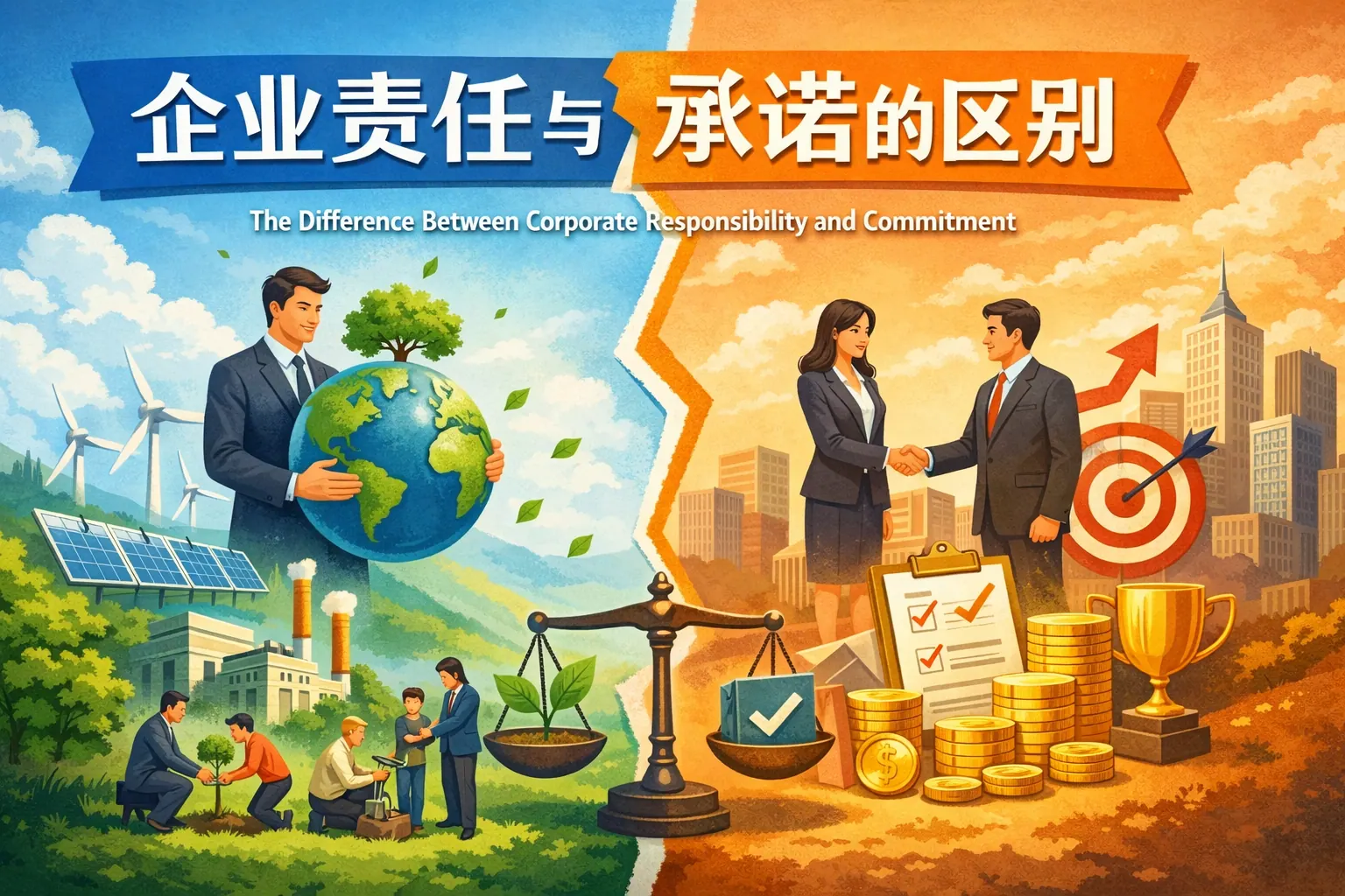 企业责任与承诺的区别