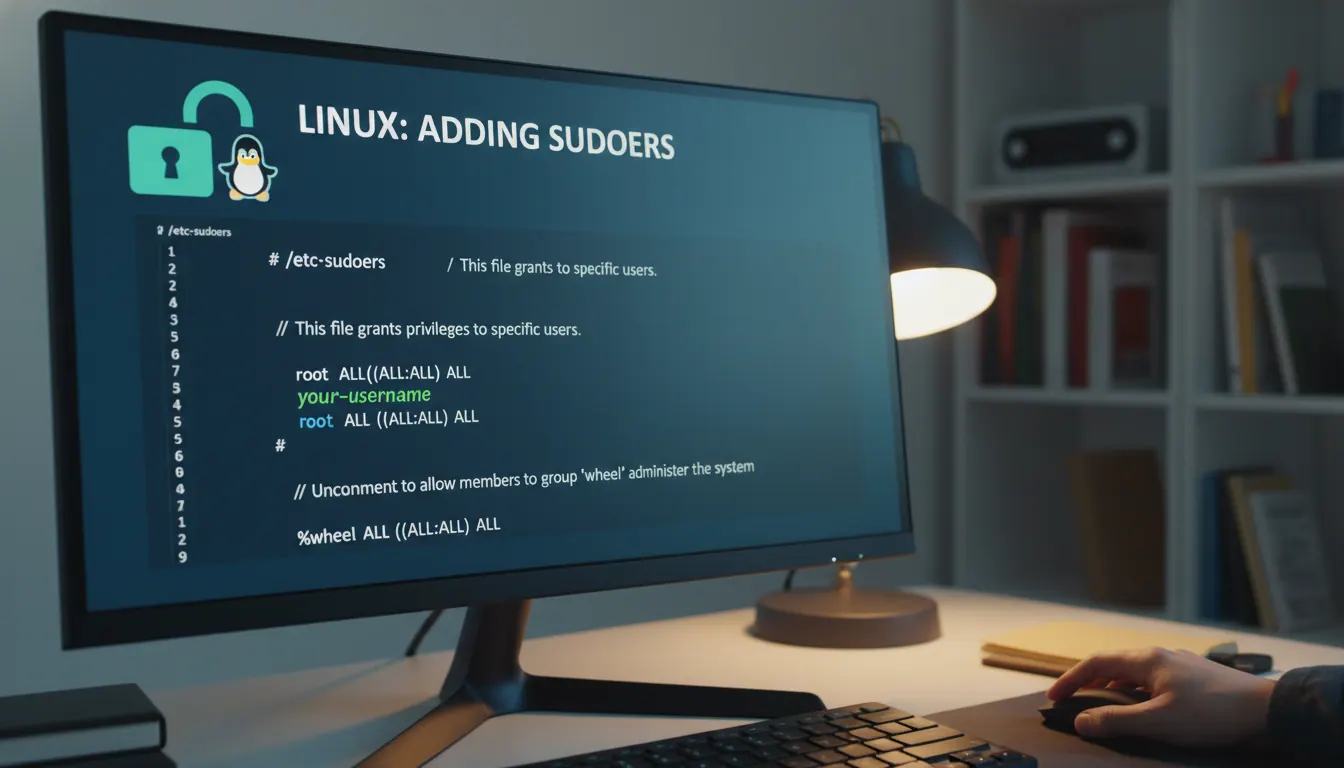 linux如何添加sudoers