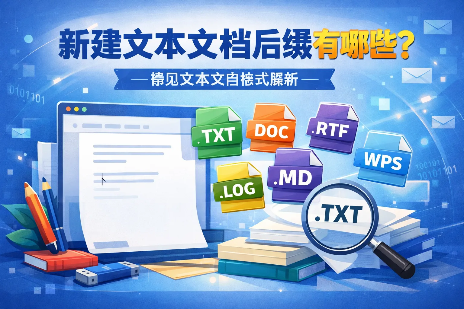 新建文本文档后缀有哪些