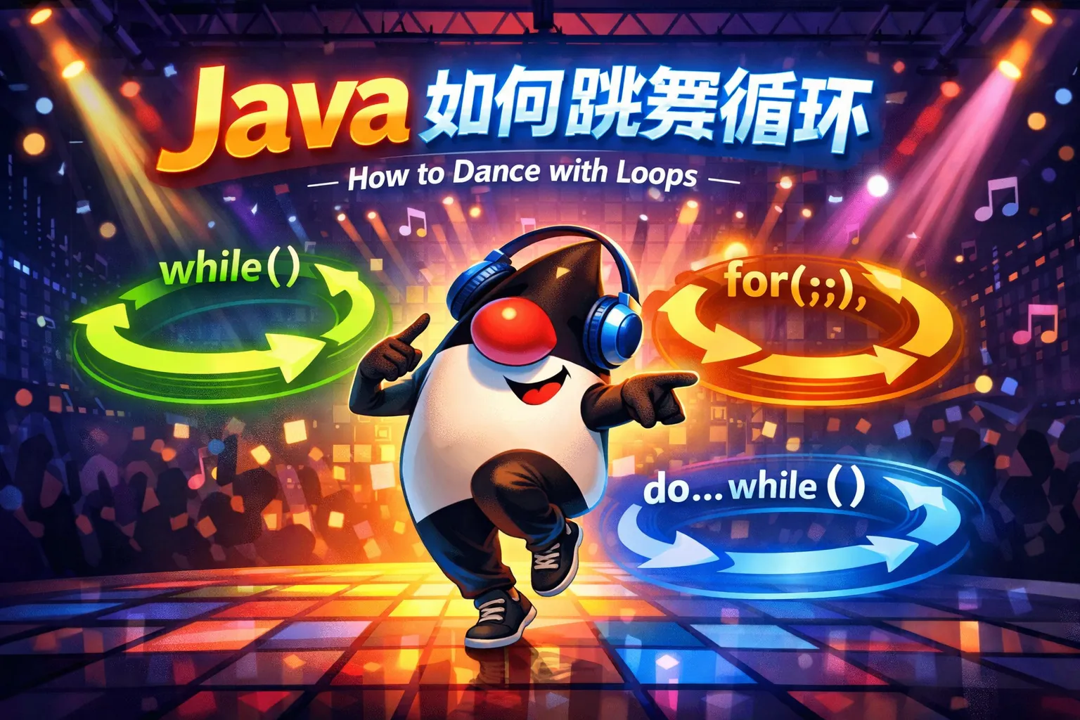 java如何跳舞循环