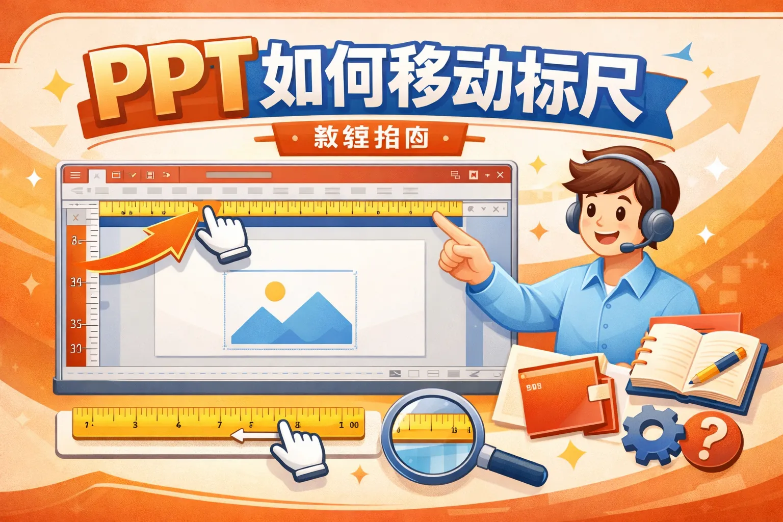ppt如何移动标尺