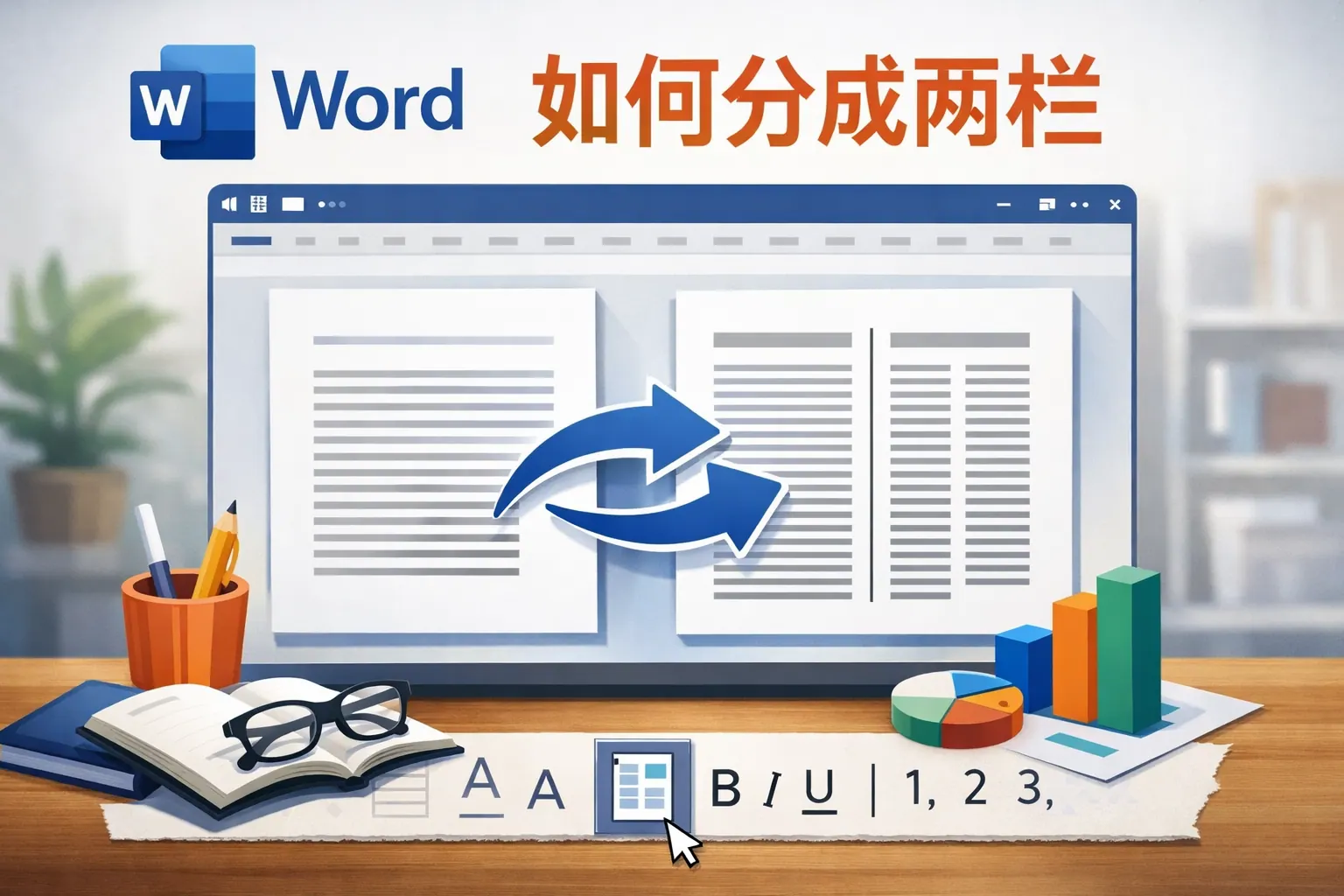 word如何分成两栏