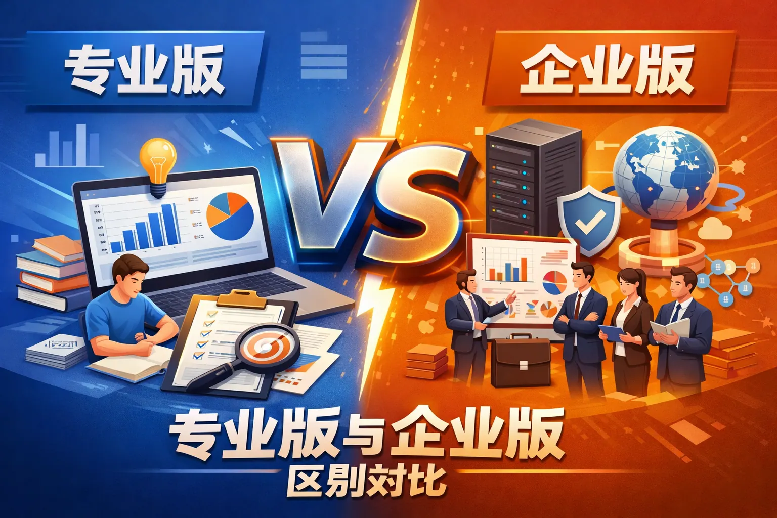 专业版跟企业版区别对比