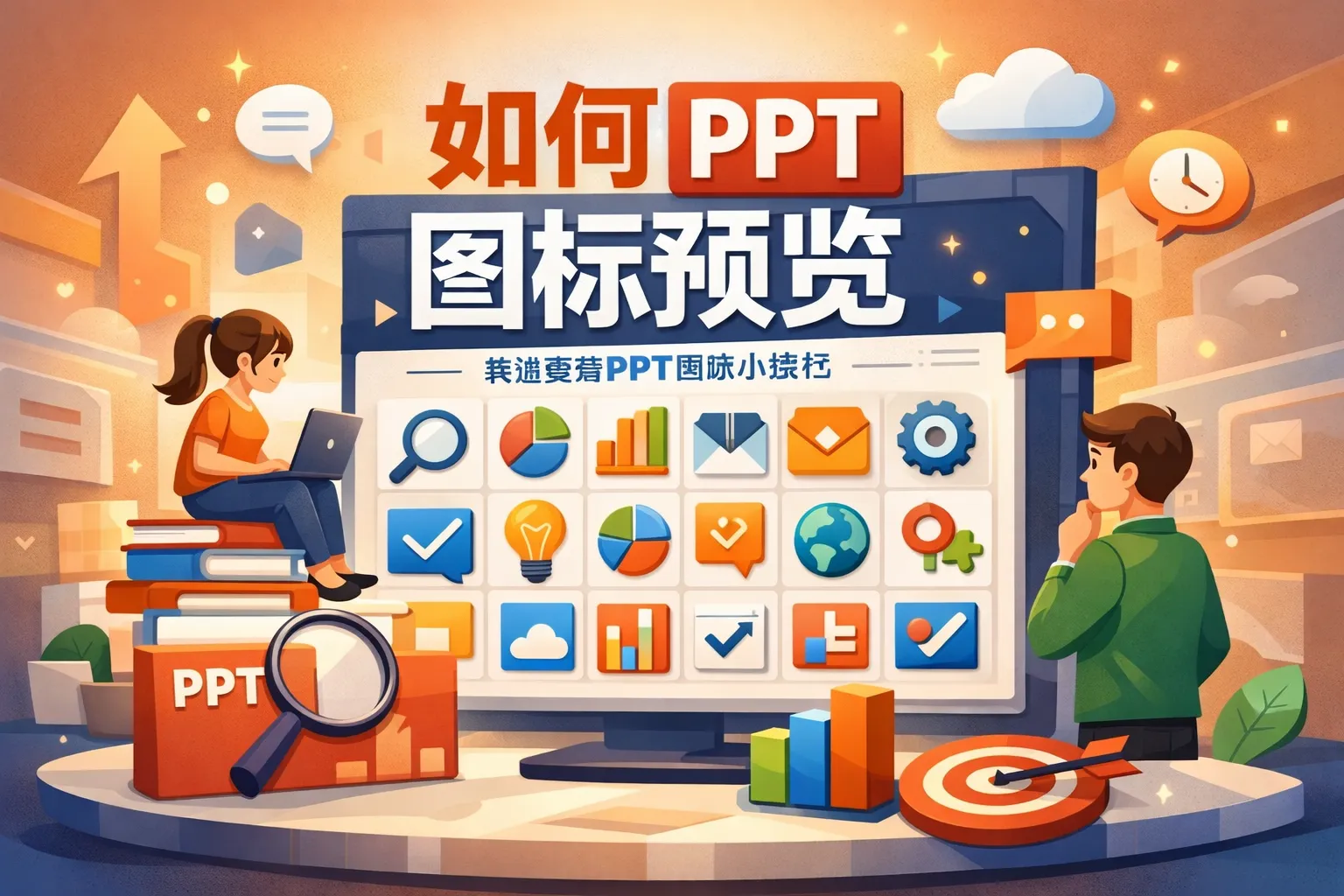 如何ppt 图标预览