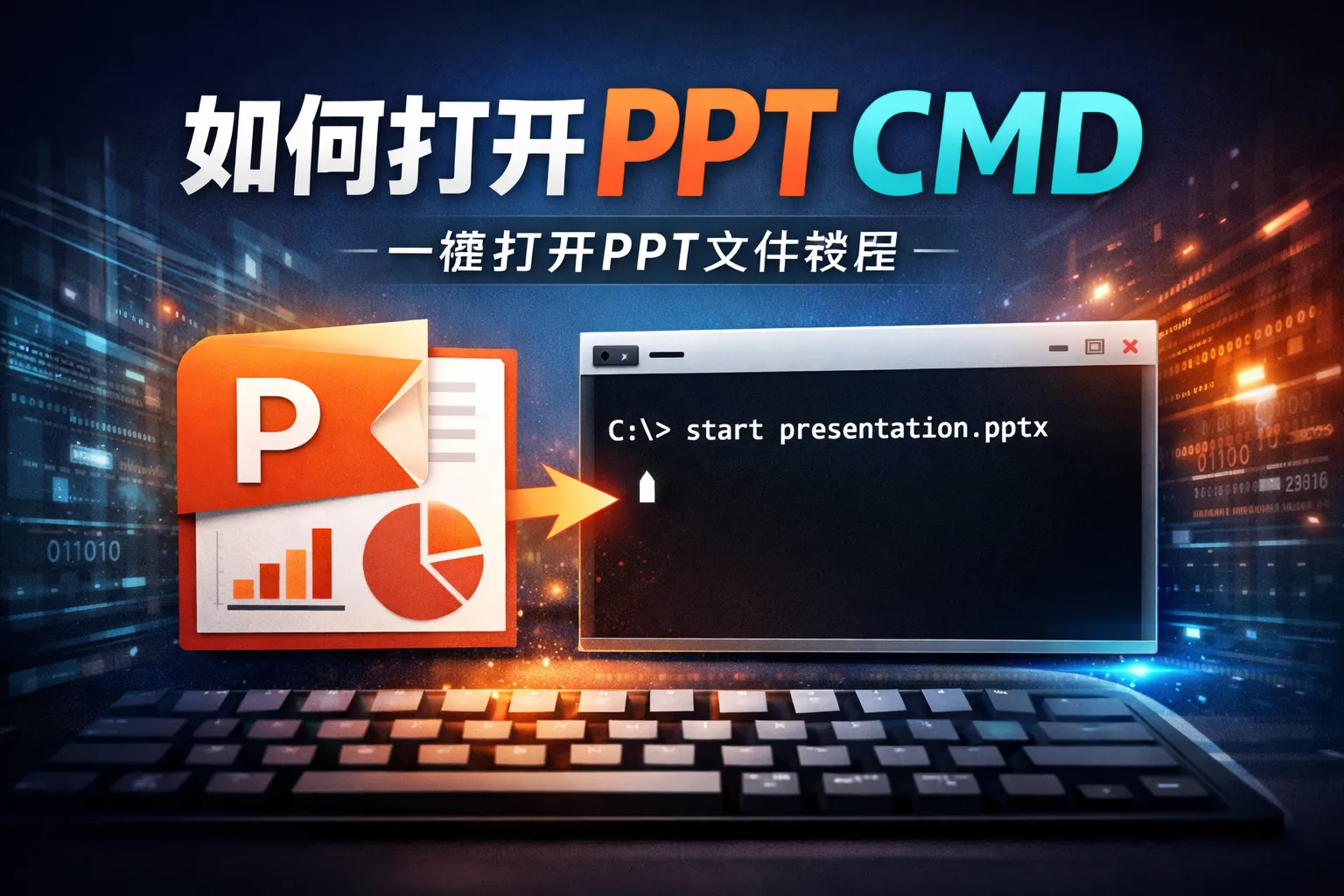 如何打开ppt cmd