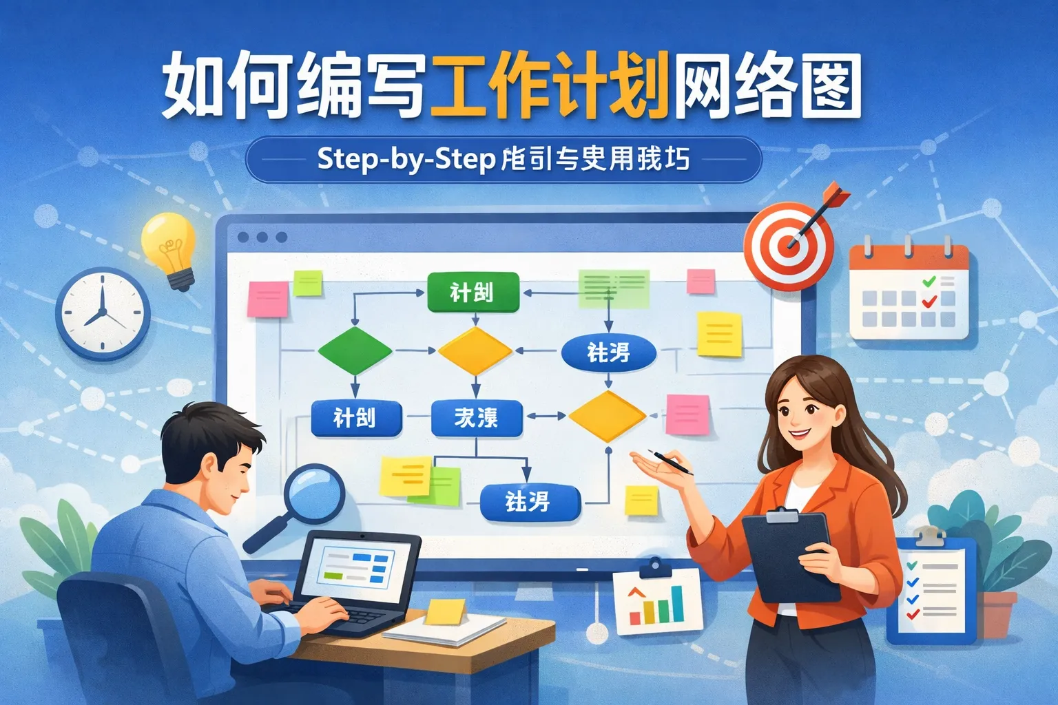 如何编写工作计划网络图