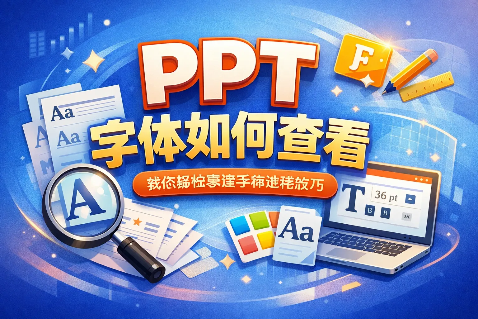 ppt字体如何查看