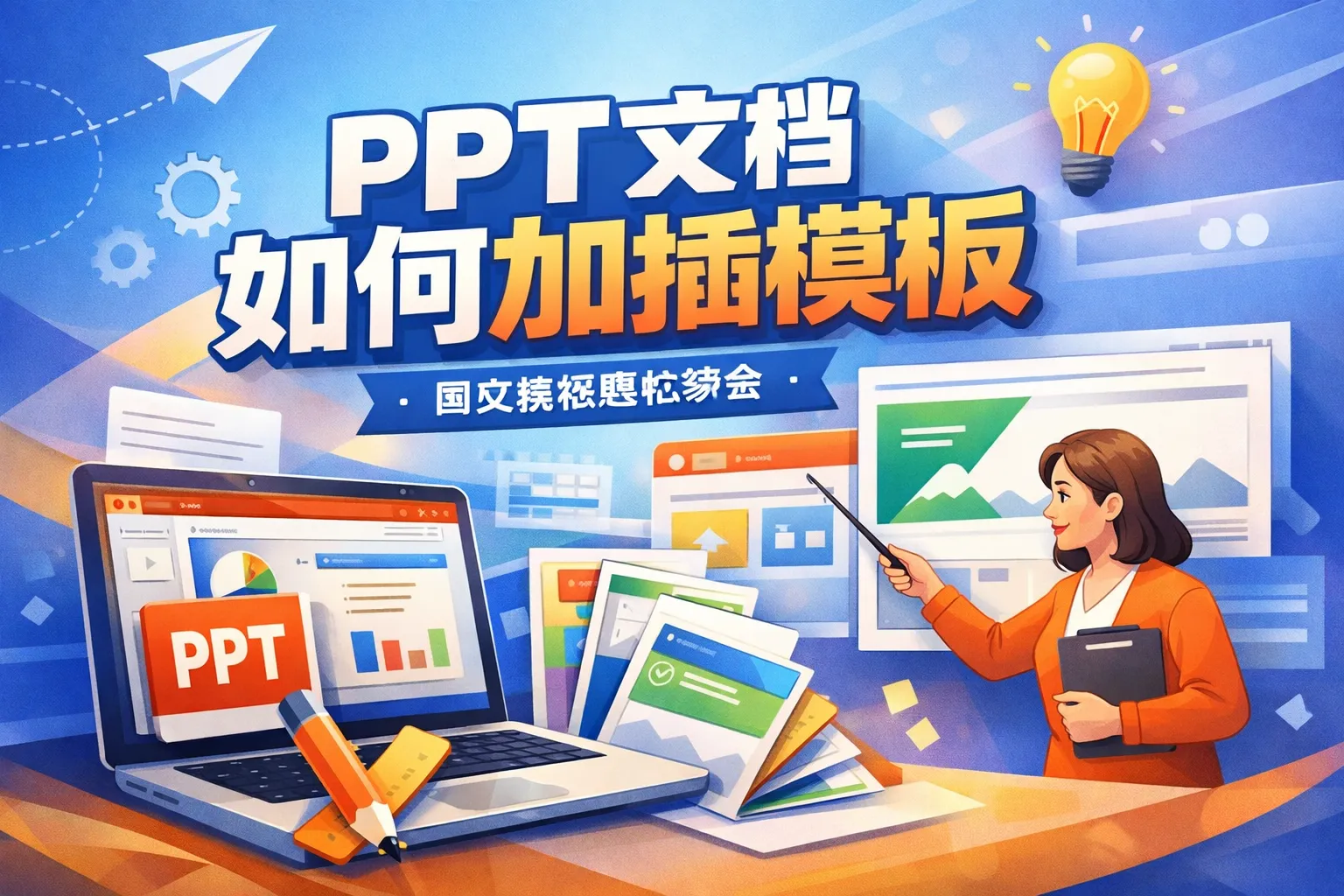 ppt文档如何加插模板