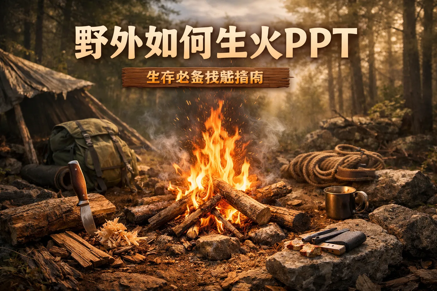 野外如何生火ppt