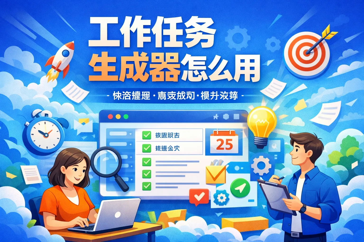 工作任务生成器怎么用