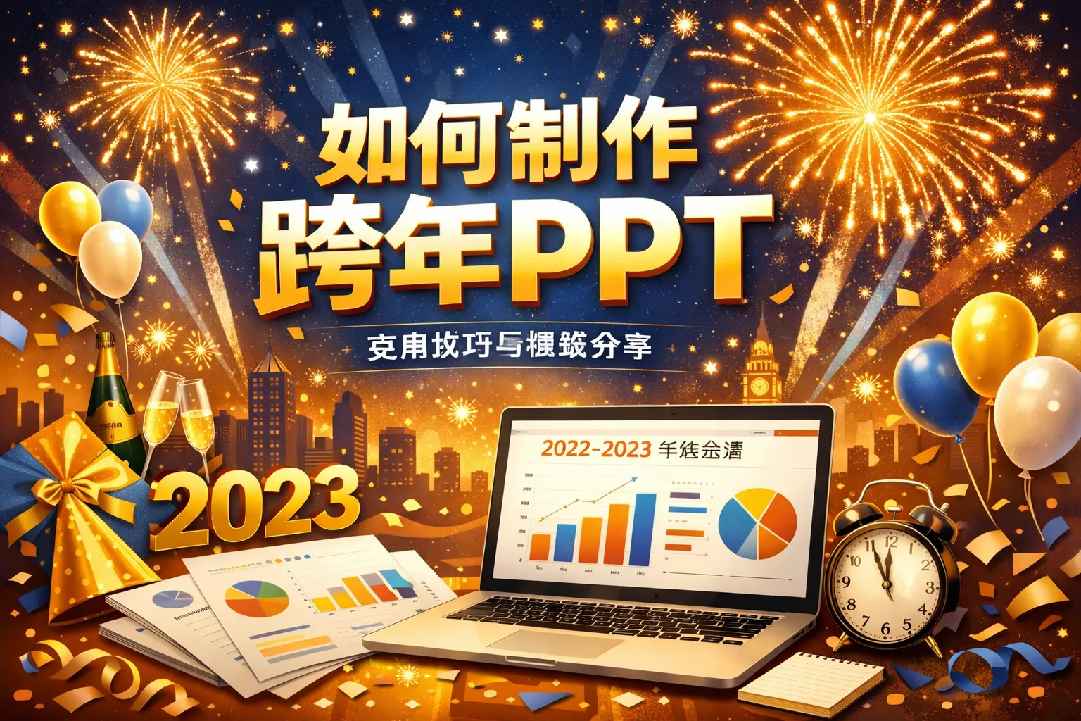 如何制作跨年PPT