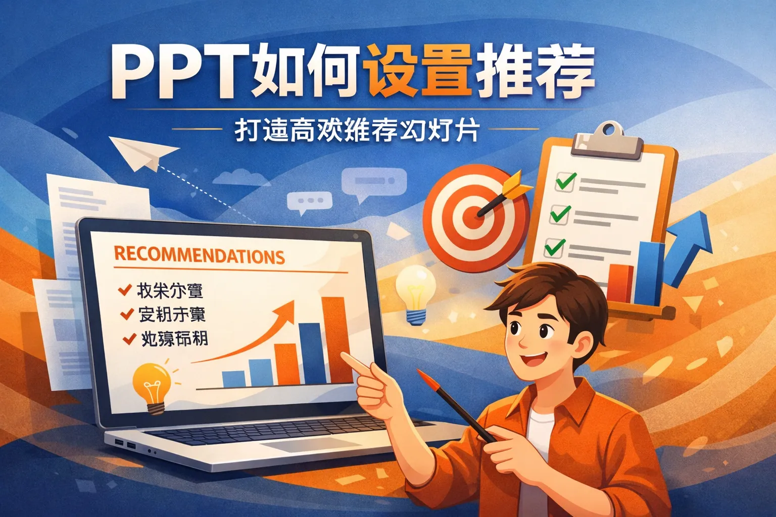 ppt如何设置推荐