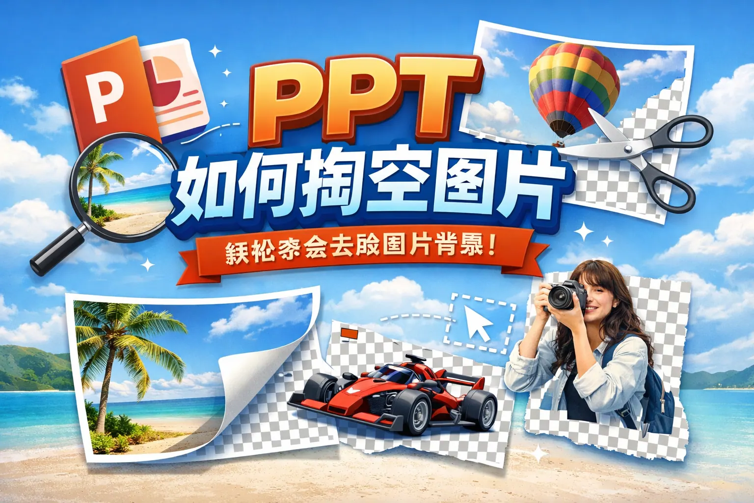 ppt如何掏空图片