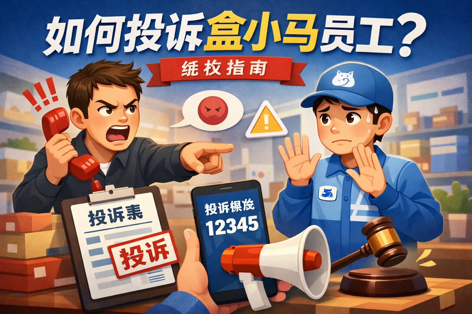 如何投诉盒小马员工