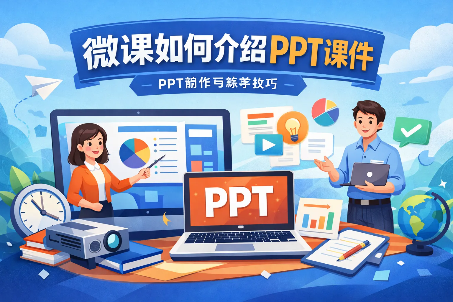 微课如何介绍ppt课件ppt