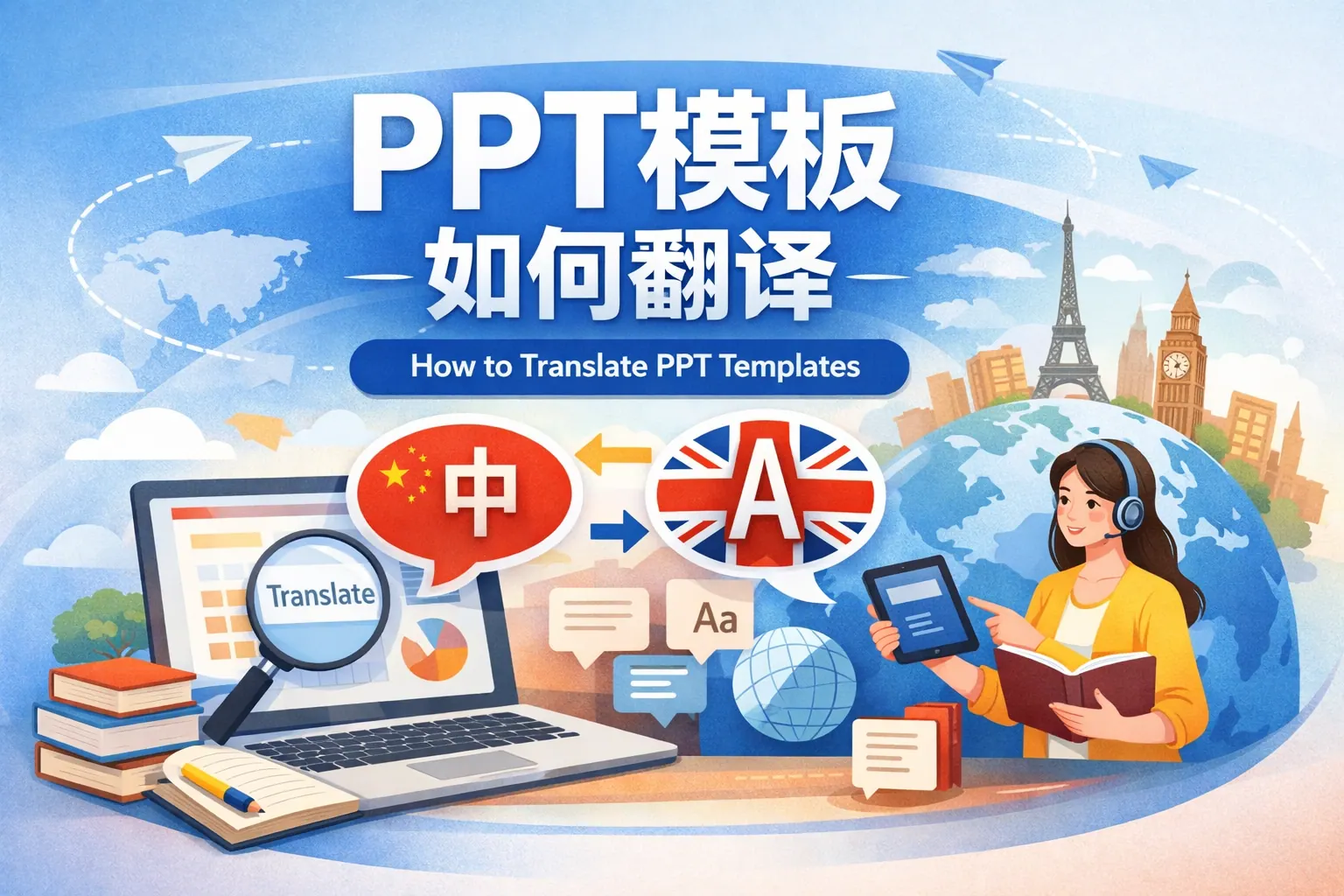 PPT模板如何翻译