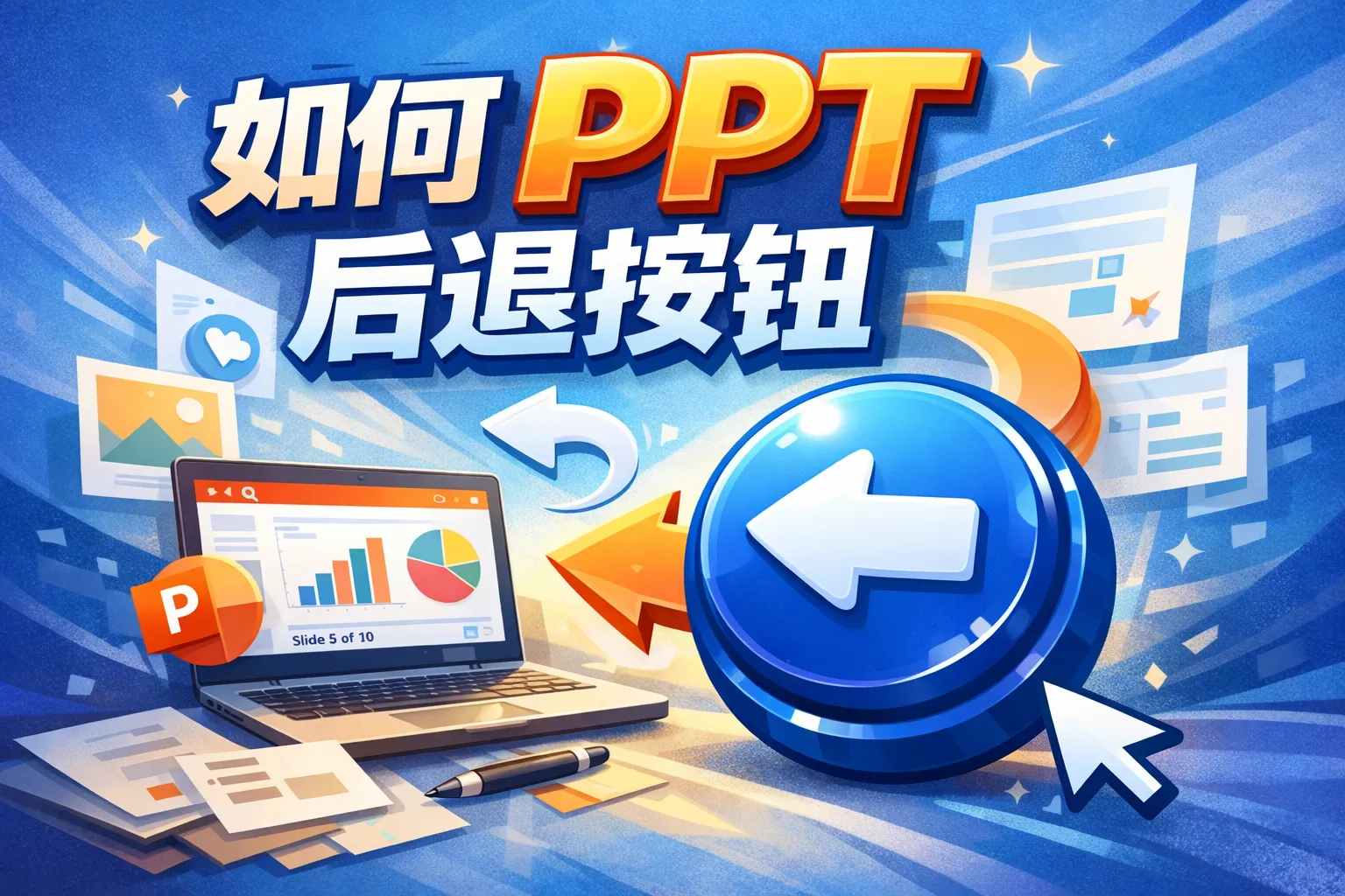 如何ppt后退按钮