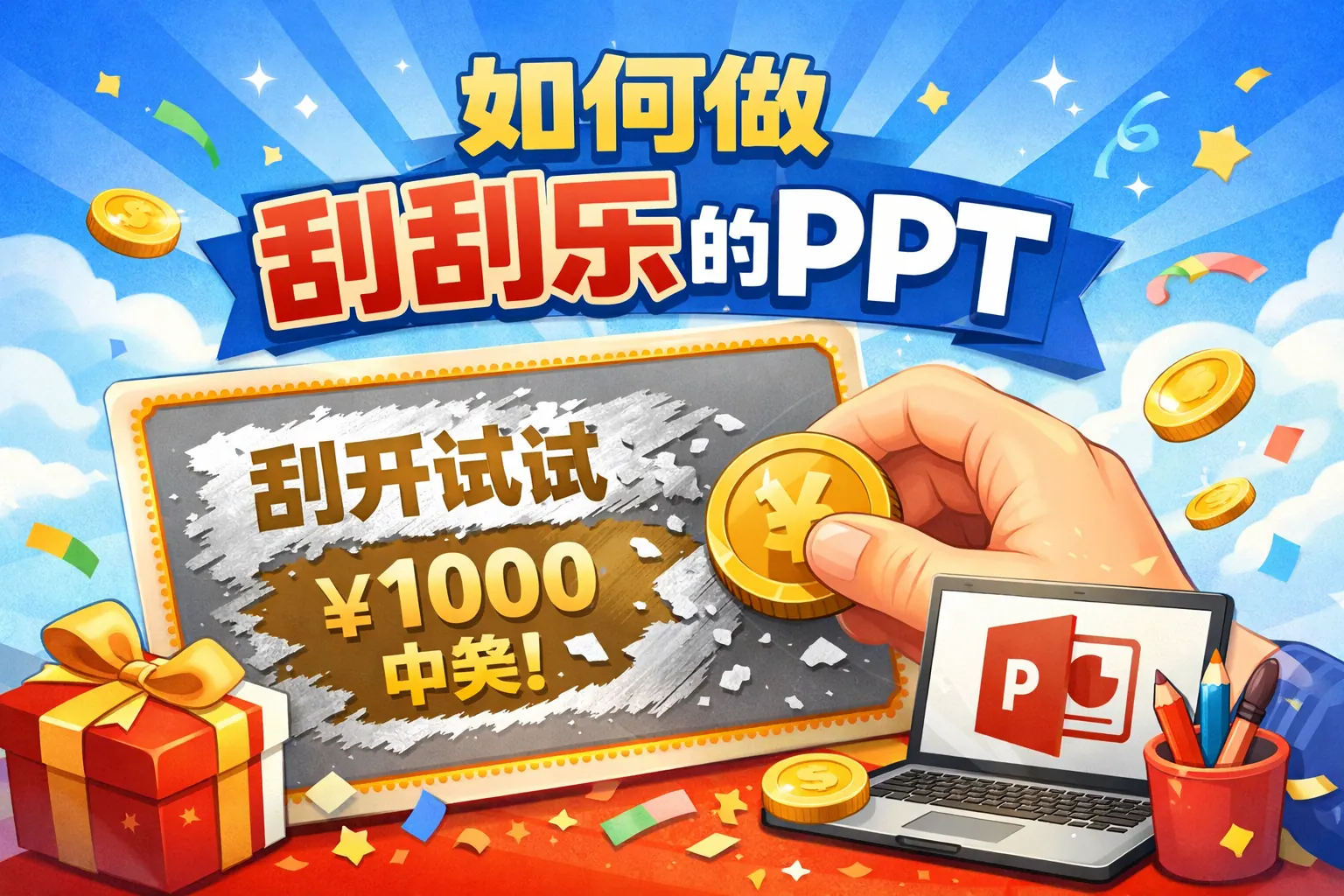 如何做刮刮乐的ppt
