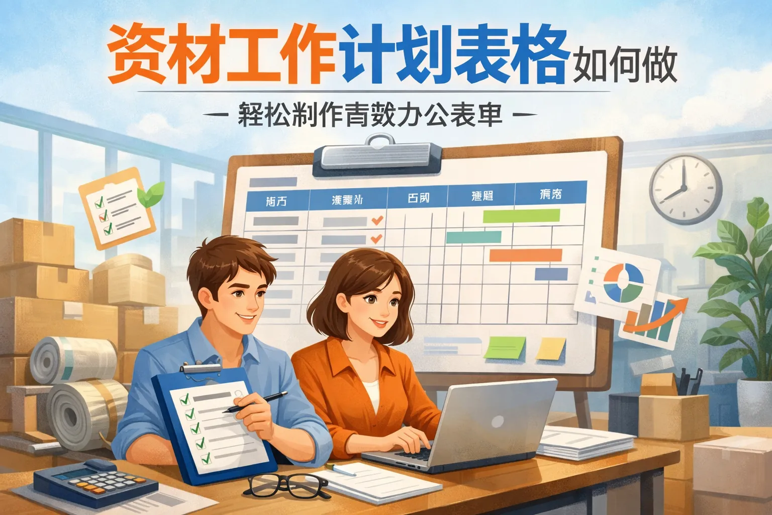 资材工作计划表格如何做