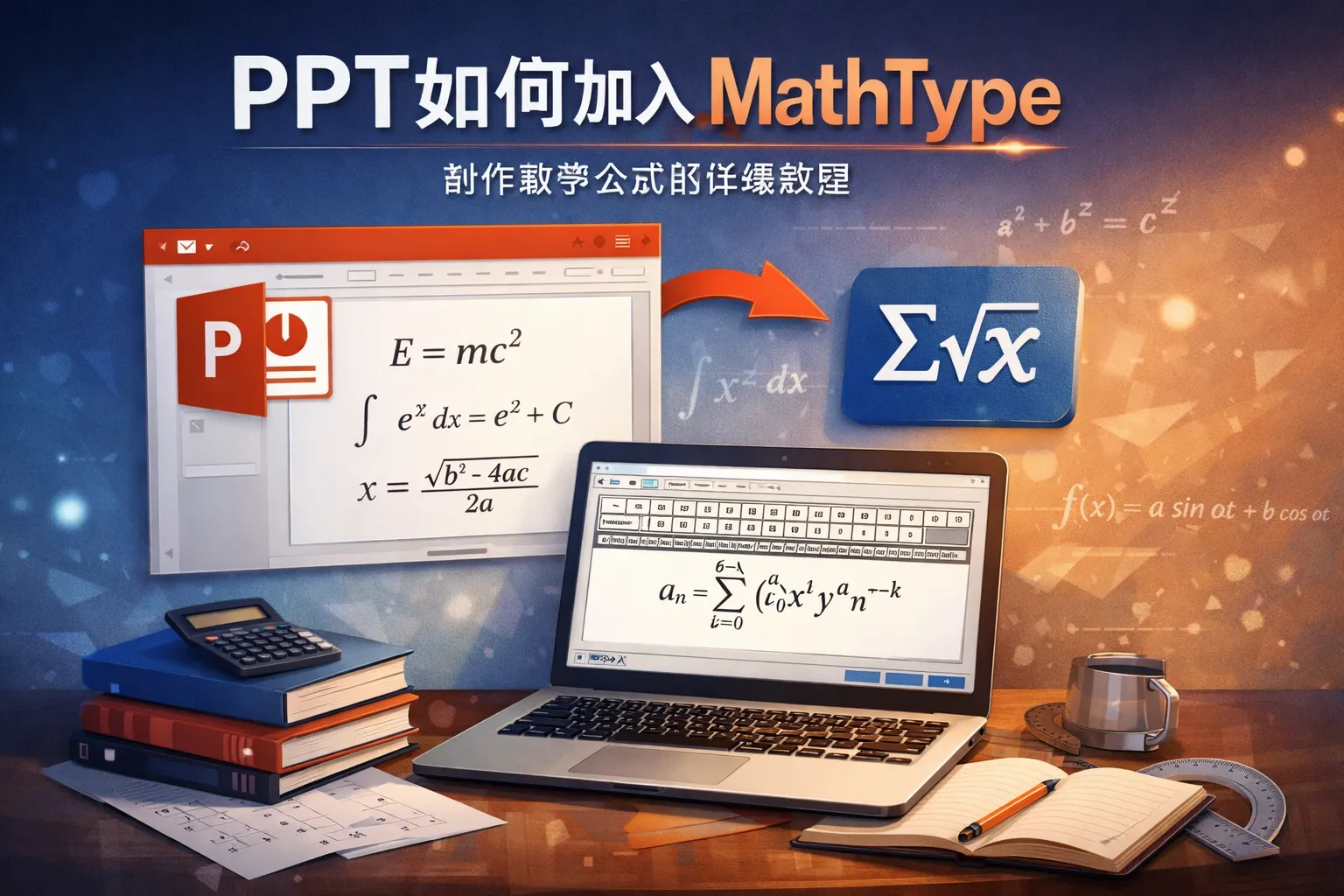ppt如何加入mathtype