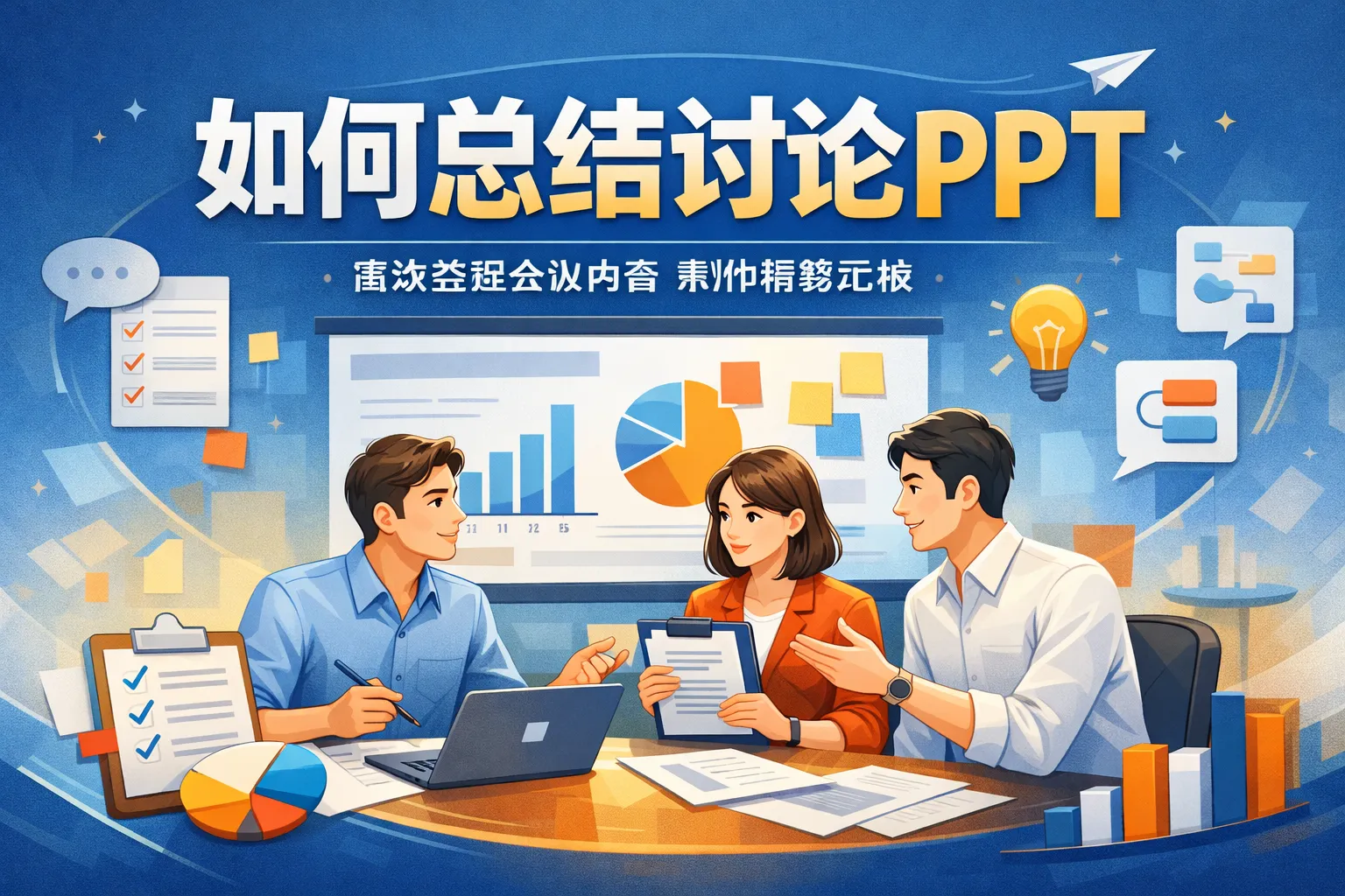 如何总结讨论PPT
