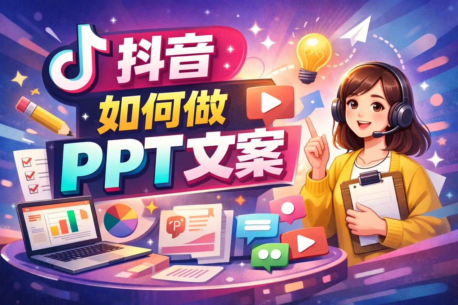 抖音如何做ppt文案