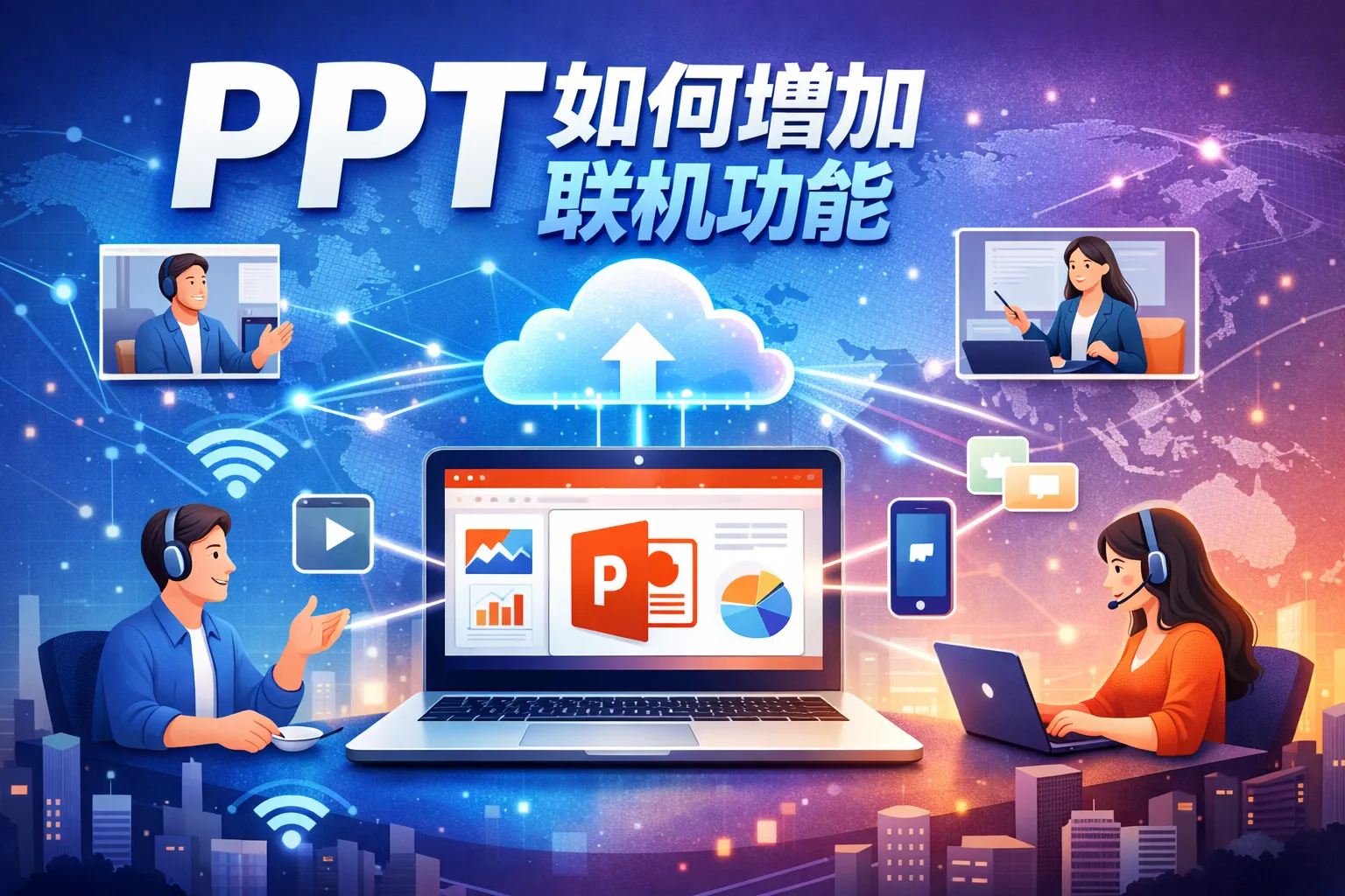 ppt如何增加联机功能