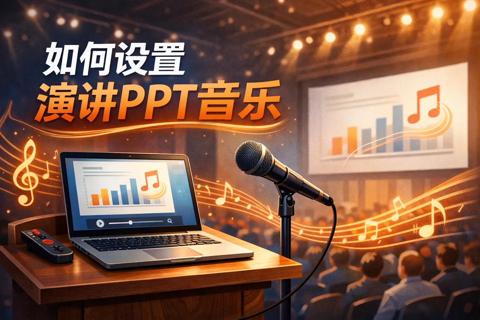 如何设置演讲ppt音乐