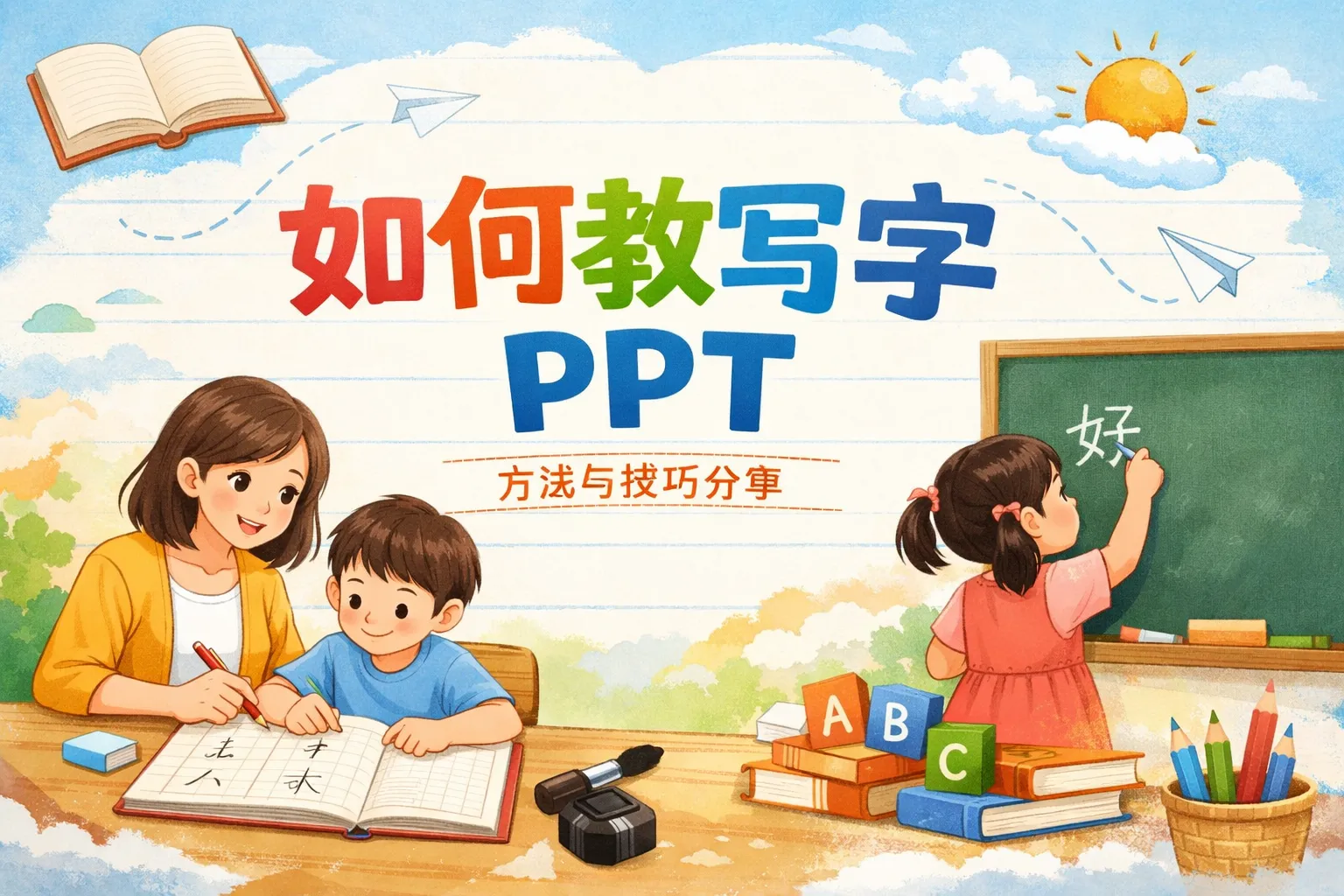 如何教写字 ppt