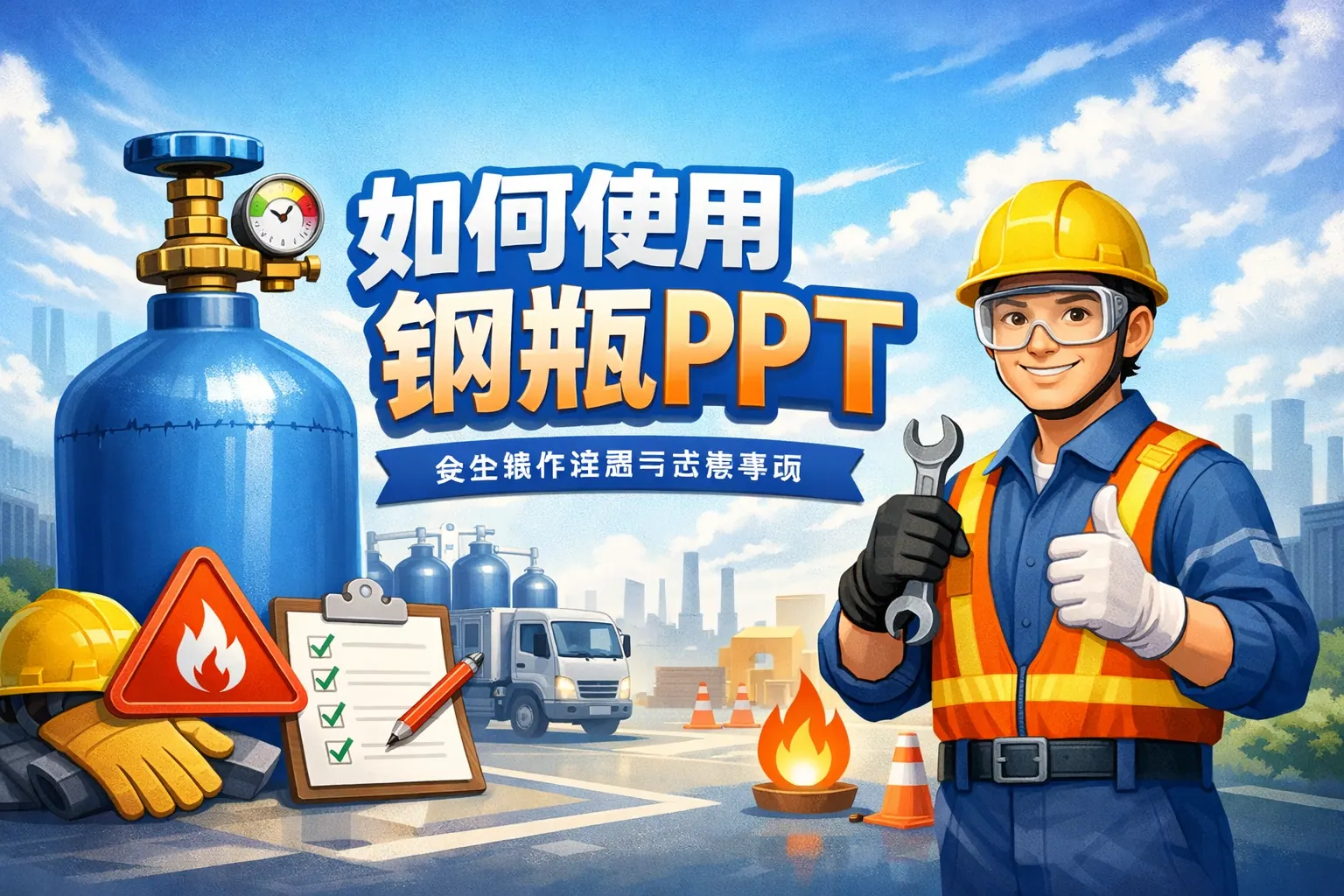 如何使用钢瓶ppt