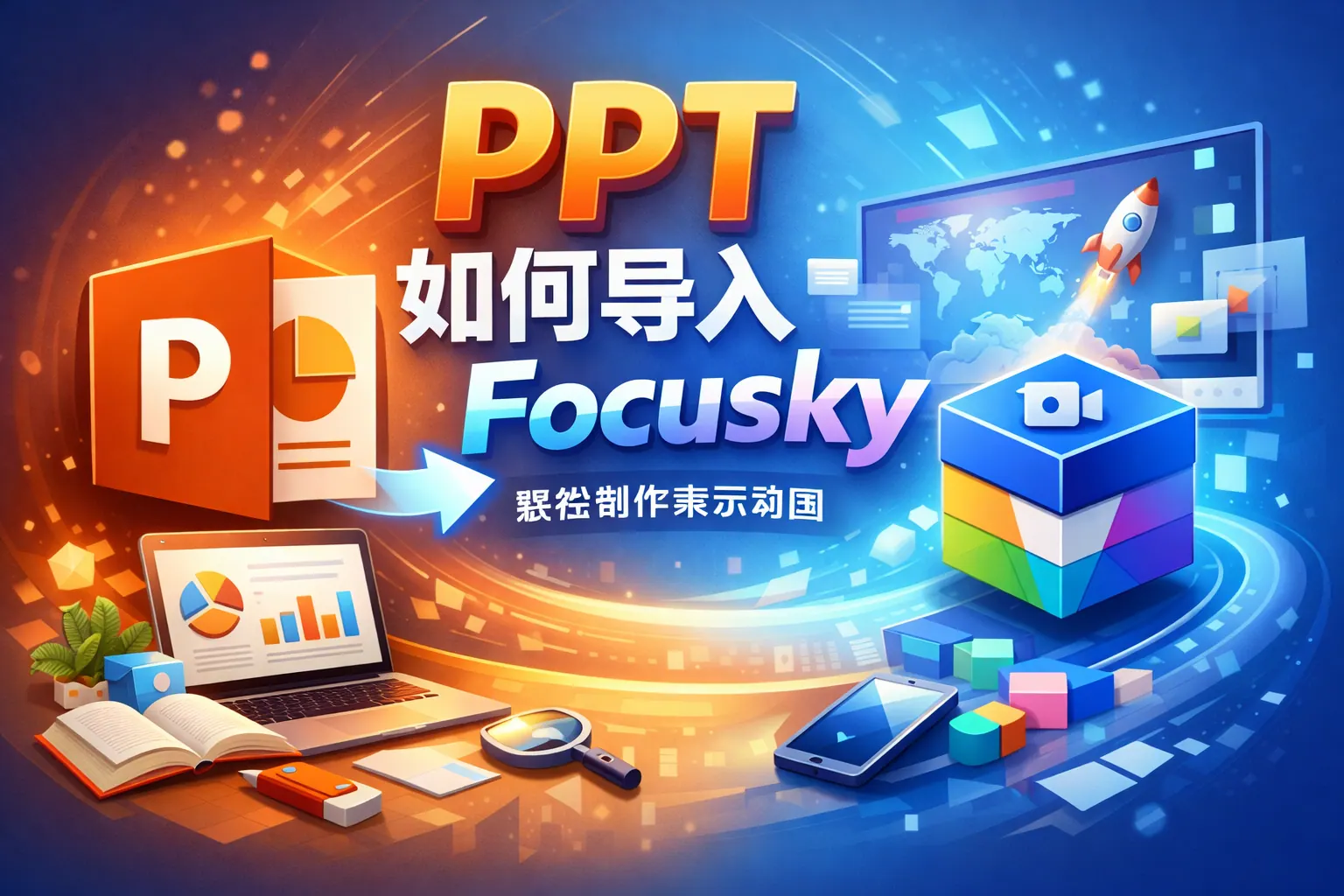 ppt如何导入focsky