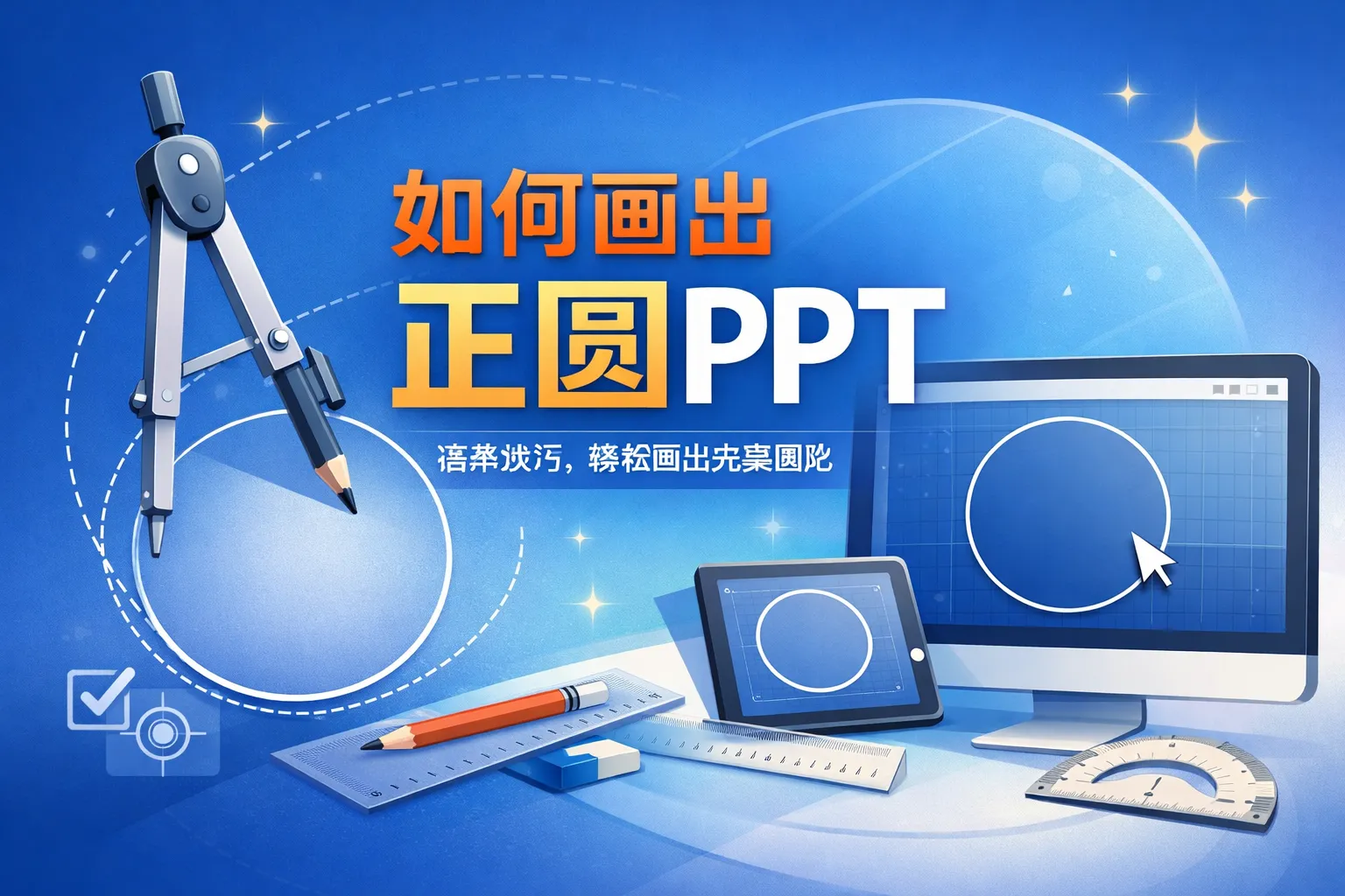 如何画出正圆ppt