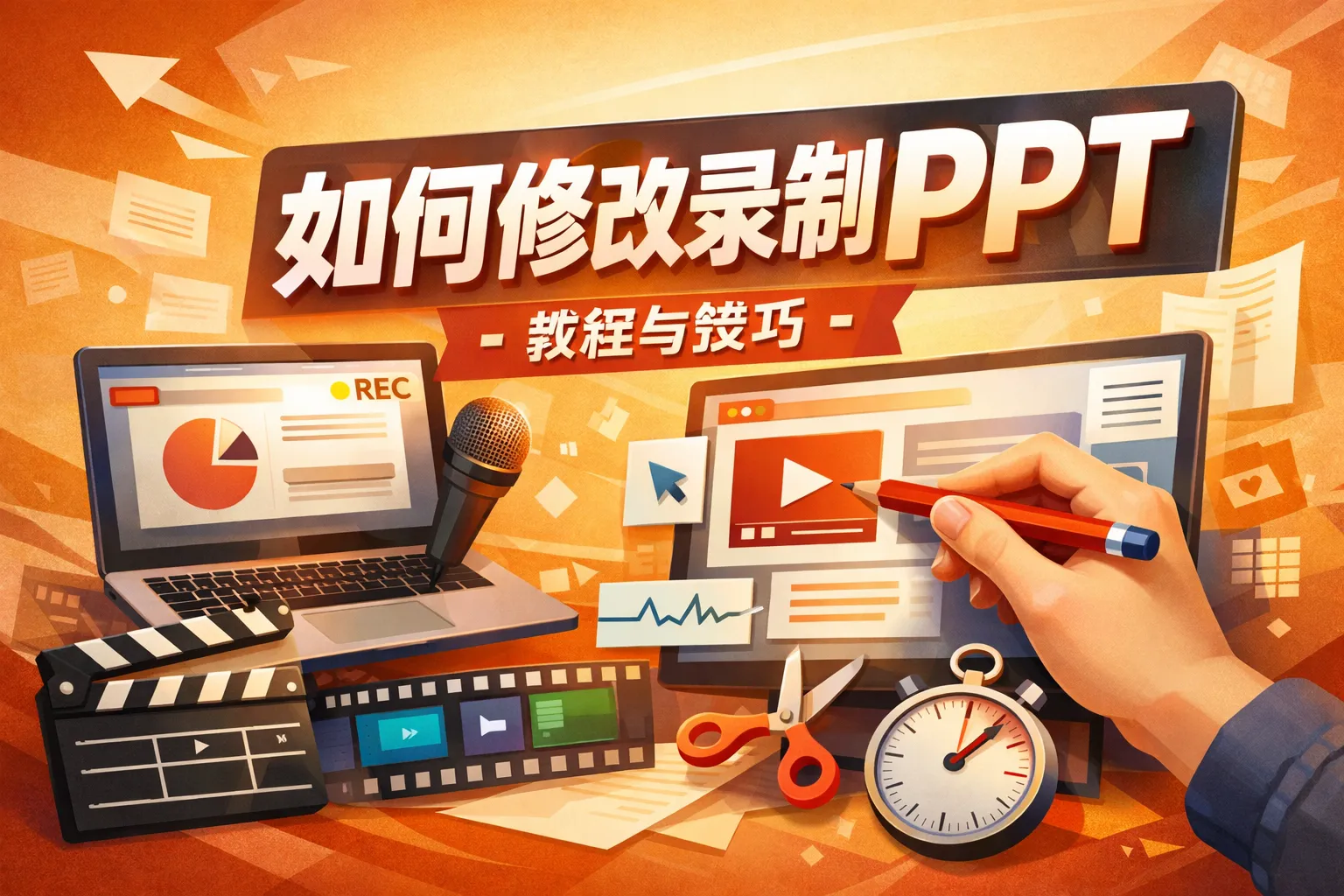 如何修改录制PPT