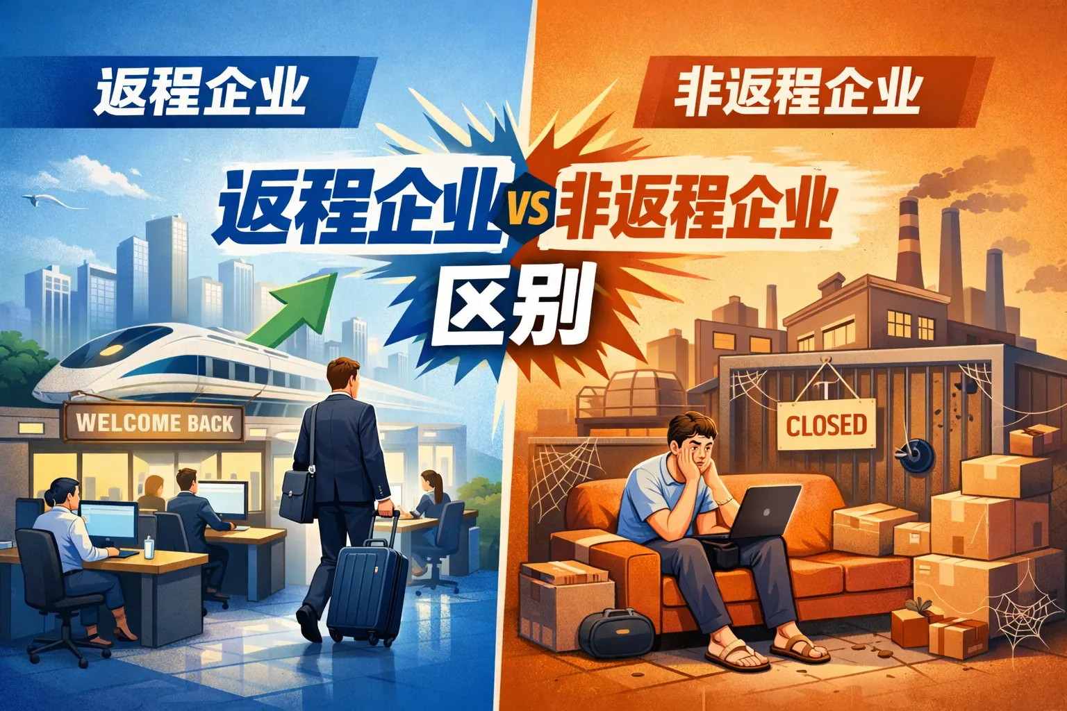 返程企业非返程企业区别