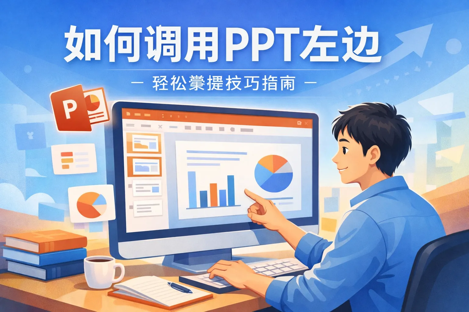 如何调用ppt左边