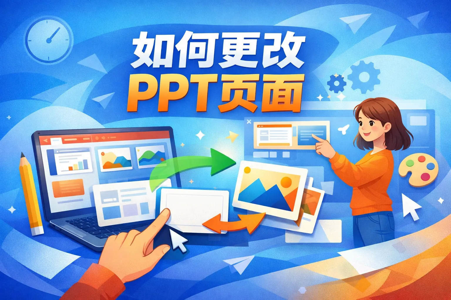 如何更改ppt页面