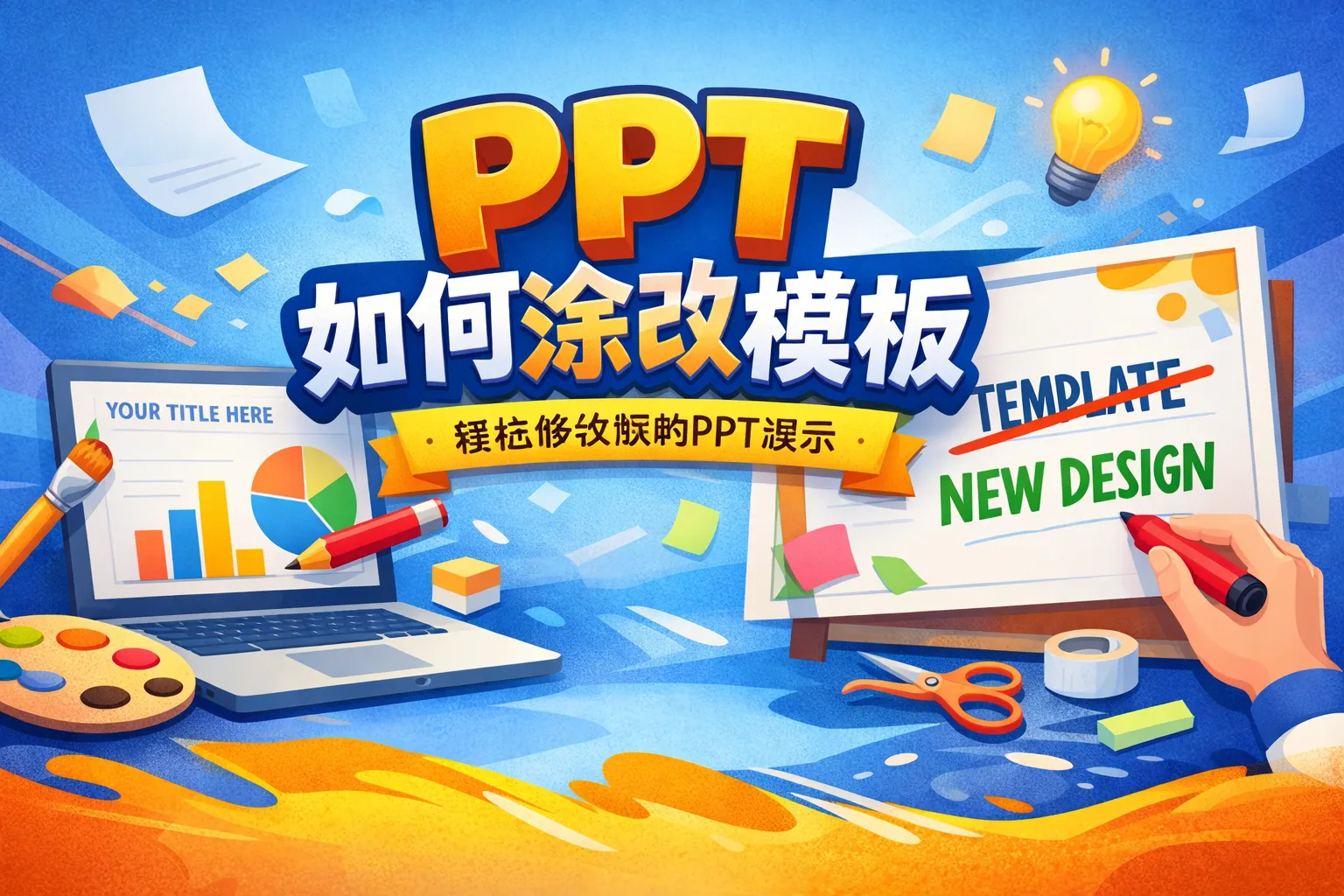 ppt如何涂改模板