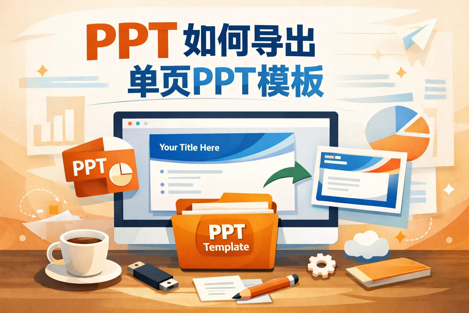 ppt如何导出单页ppt模板