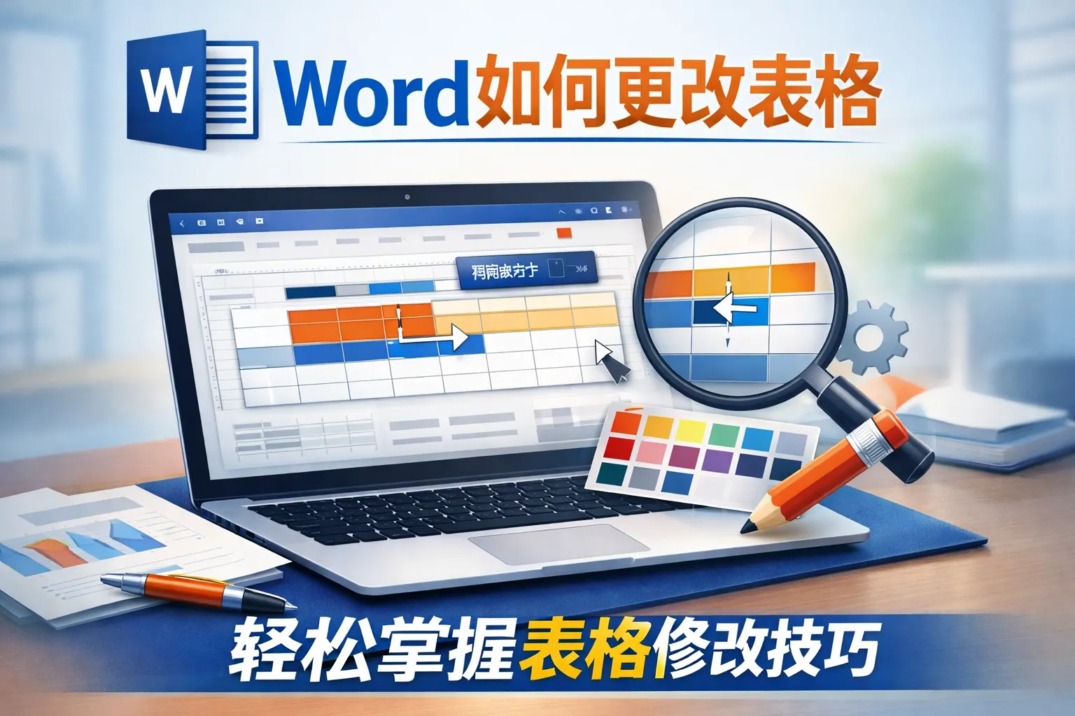 word如何更改表格