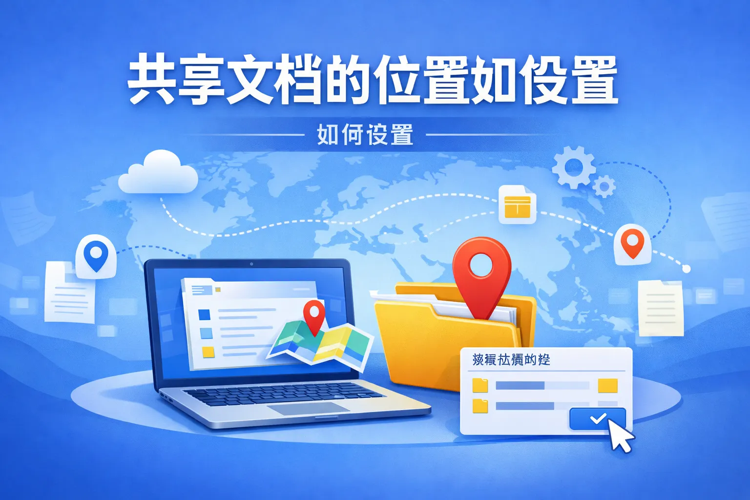 共享文档的位置如何设置