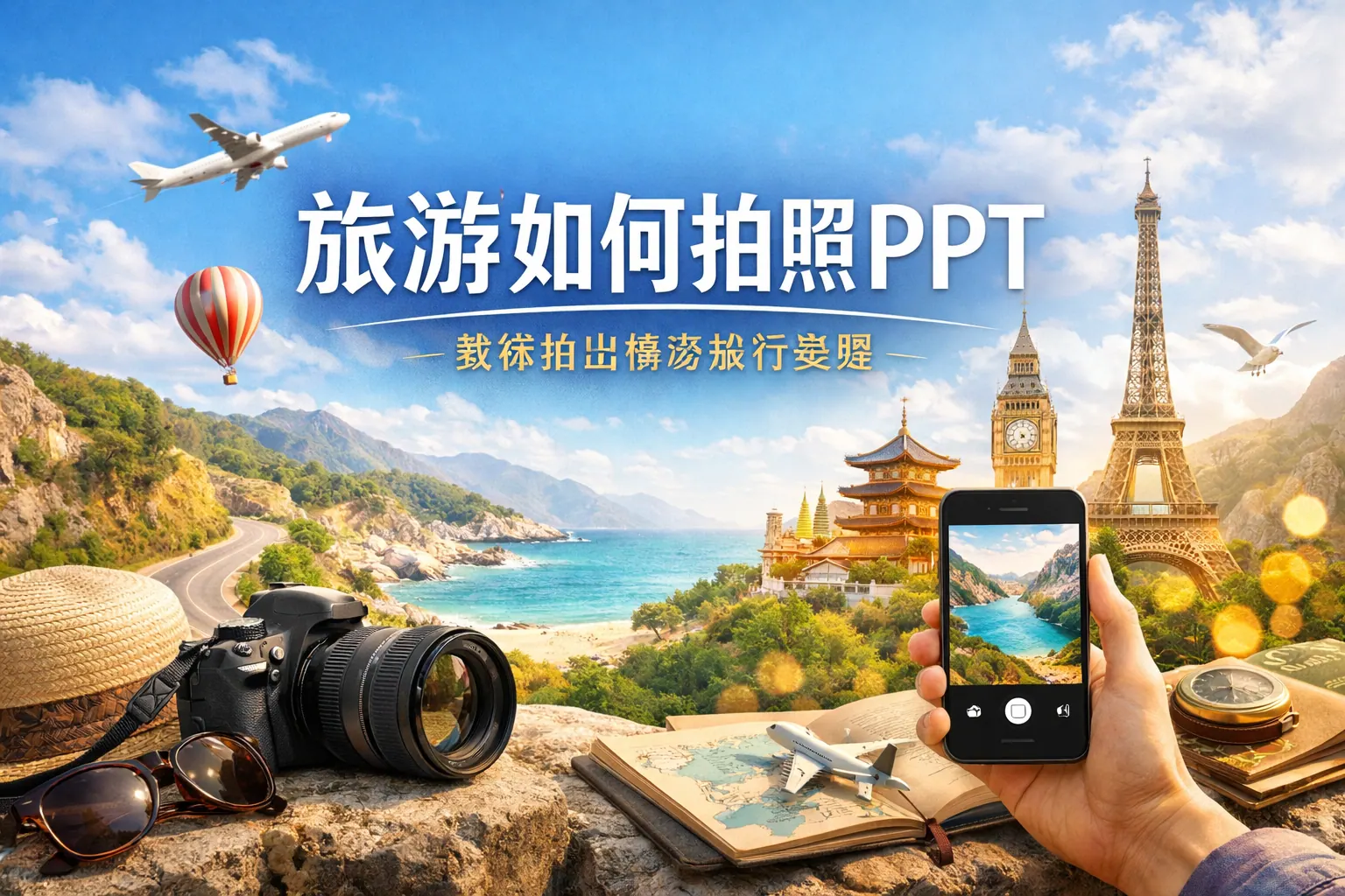 旅游如何拍照ppt