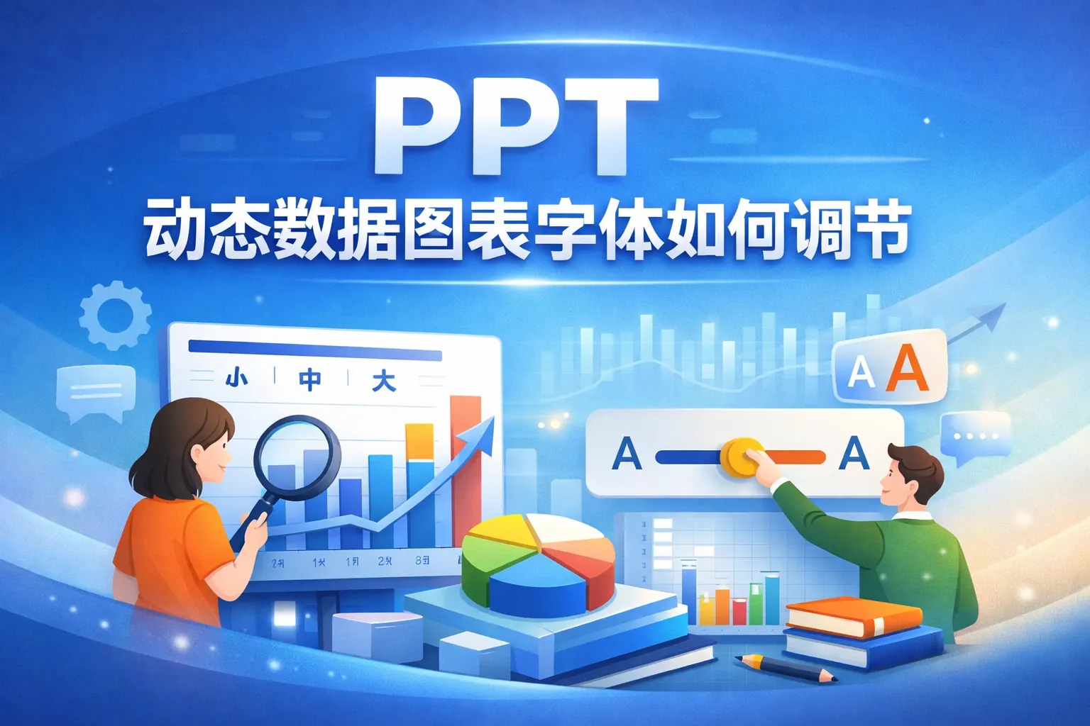 ppt动态数据图表字体如何调节