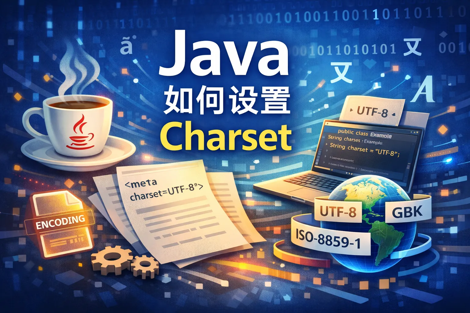 java 如何设置charset