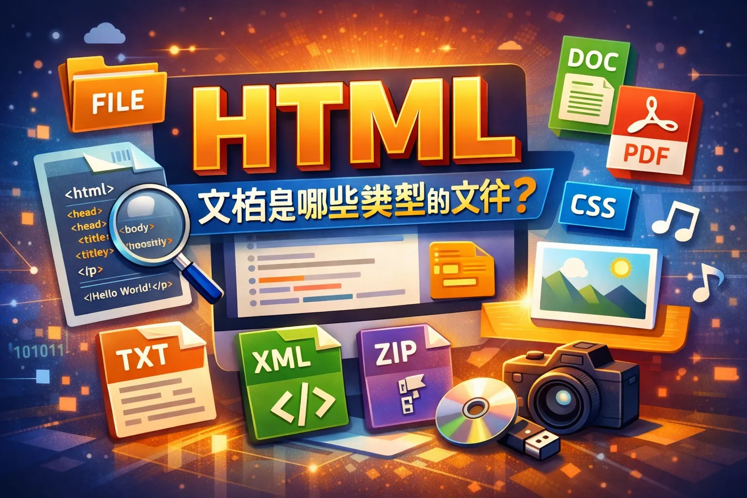 HTML文档是哪些类型的文件